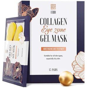NEW!! NEVER OPENED!! LE CUSHE COLLAGEN Eye Zone Gel Mask 20 pairs - Sealed
